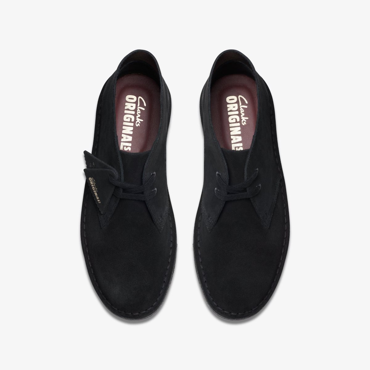 Clarks Desert Boot Black Suede Støvler Dame Sort | OYAVX-4312