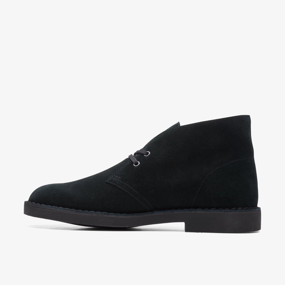 Clarks Desert Boot Evo Black Suede Pæne Sko Herre Sort | KCEHU-1624