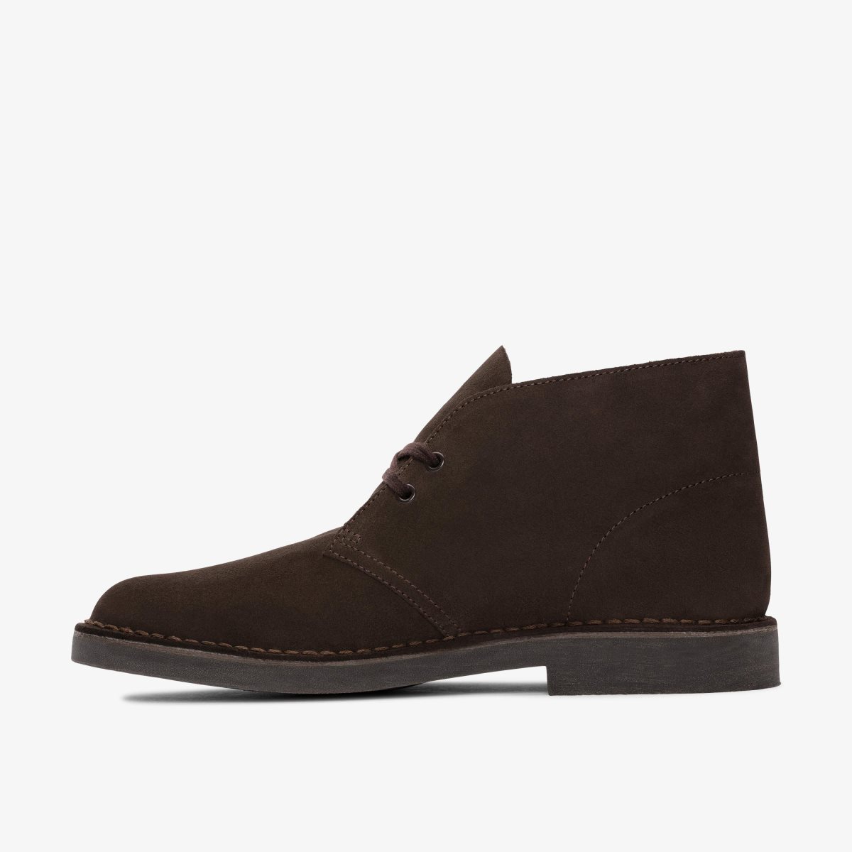 Clarks Desert Boot Evo Dark Brown Suede Pæne Sko Herre Mørkebrune | HVWSU-2764