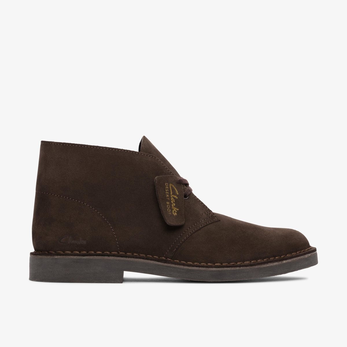 Clarks Desert Boot Evo Dark Brown Suede Pæne Sko Herre Mørkebrune | HVWSU-2764