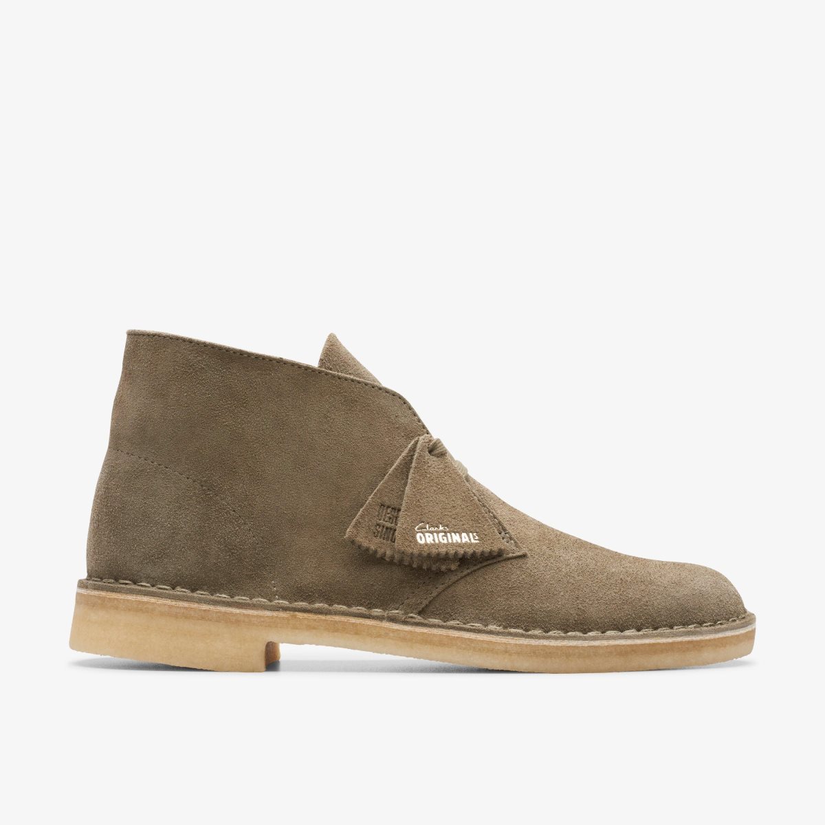 Clarks Desert Boot Pale Khaki Suede Ørkenstøvler Herre Khaki | VZYEX-6405