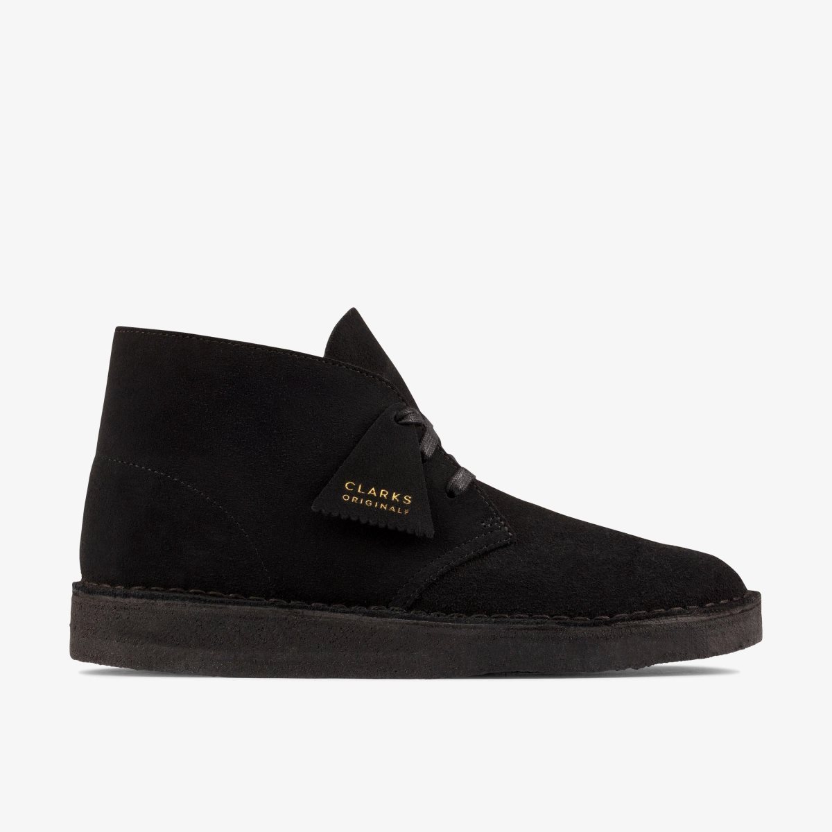 Clarks Desert Coal Black Suede Ørkenstøvler Herre Sort | NPBOS-2857