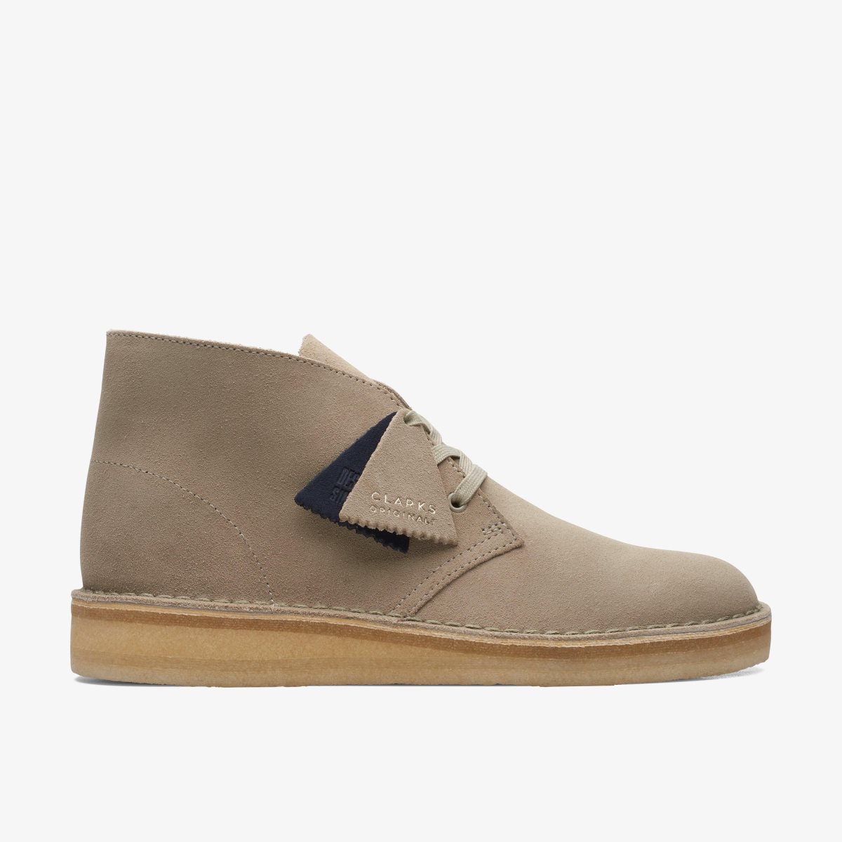 Clarks Desert Coal Stone Suede Ørkenstøvler Herre Grå | XIWBR-1570