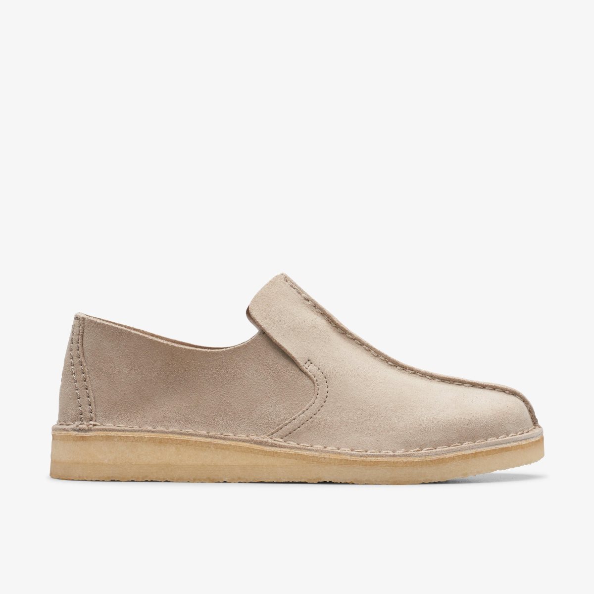 Clarks Desert Mosier Sand Suede Wedge & Slip On Sko Herre Brune | ZLKUT-4890