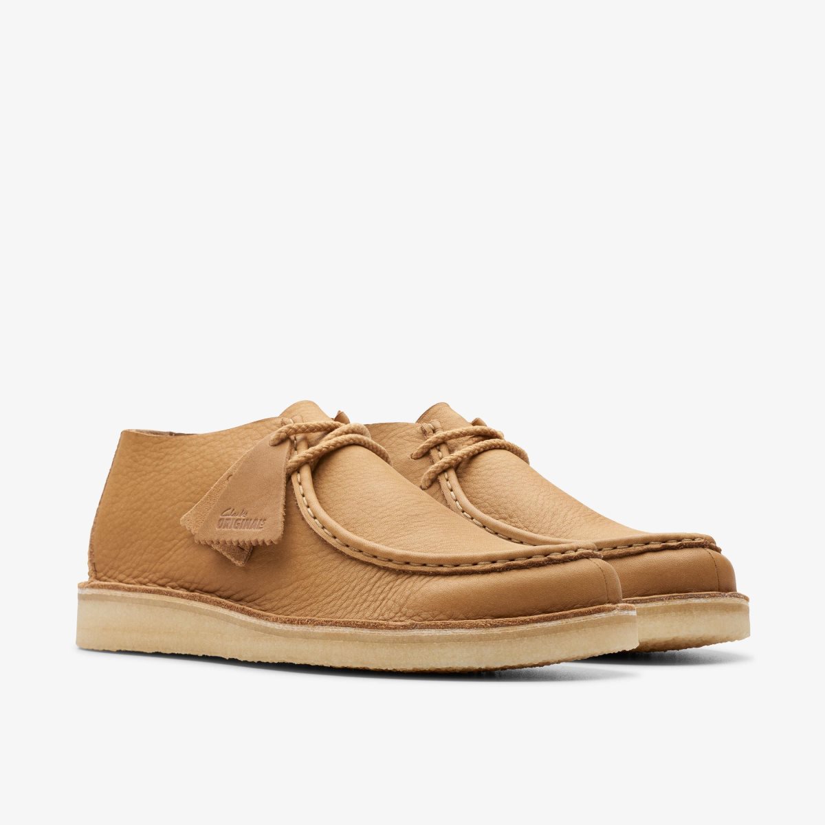 Clarks Desert Nomad Mid Tan Leather Ørkenstøvler Herre Brune | USCDT-6751