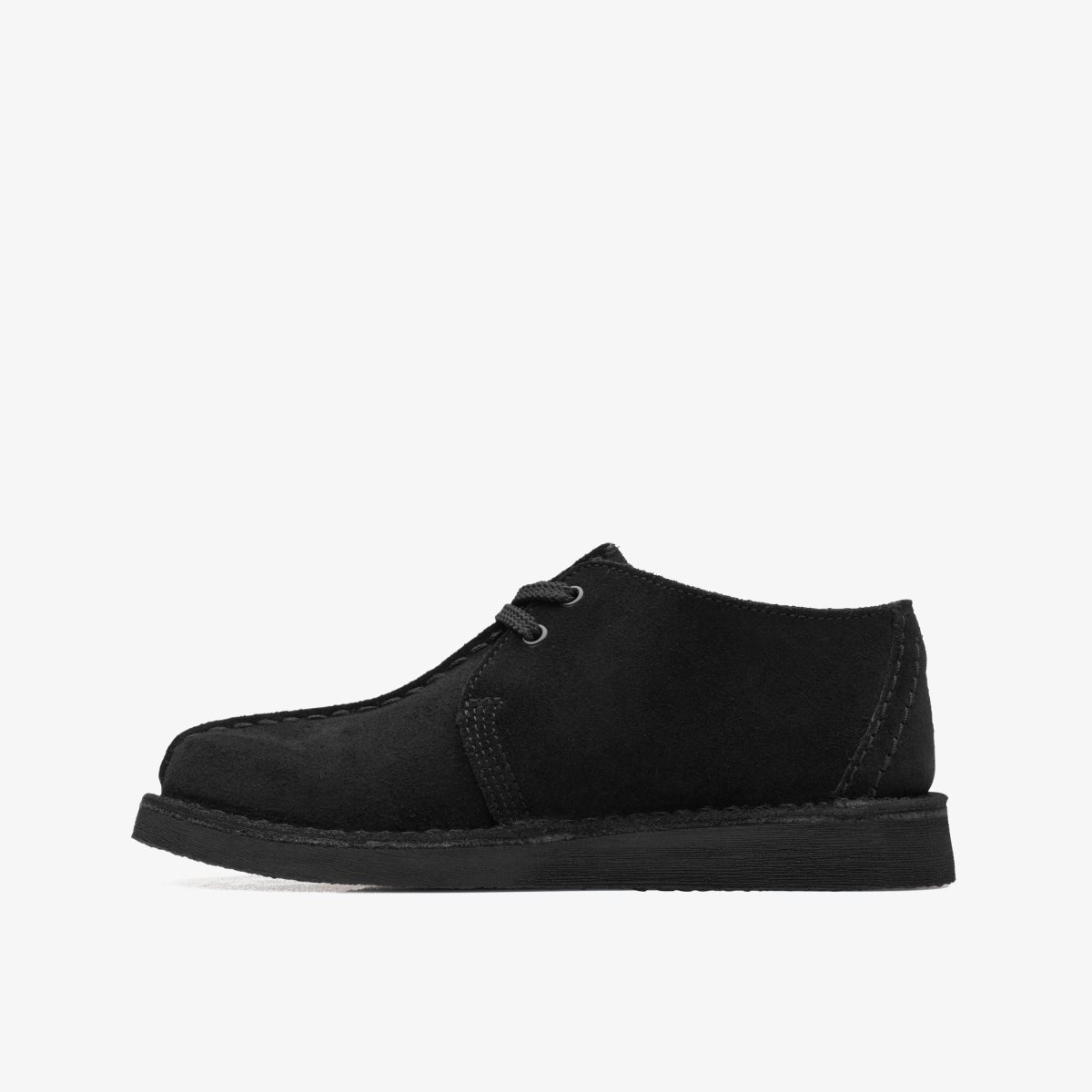 Clarks Desert Trek Older Black Suede Originale Sko Børn Sort | CKWUZ-1082