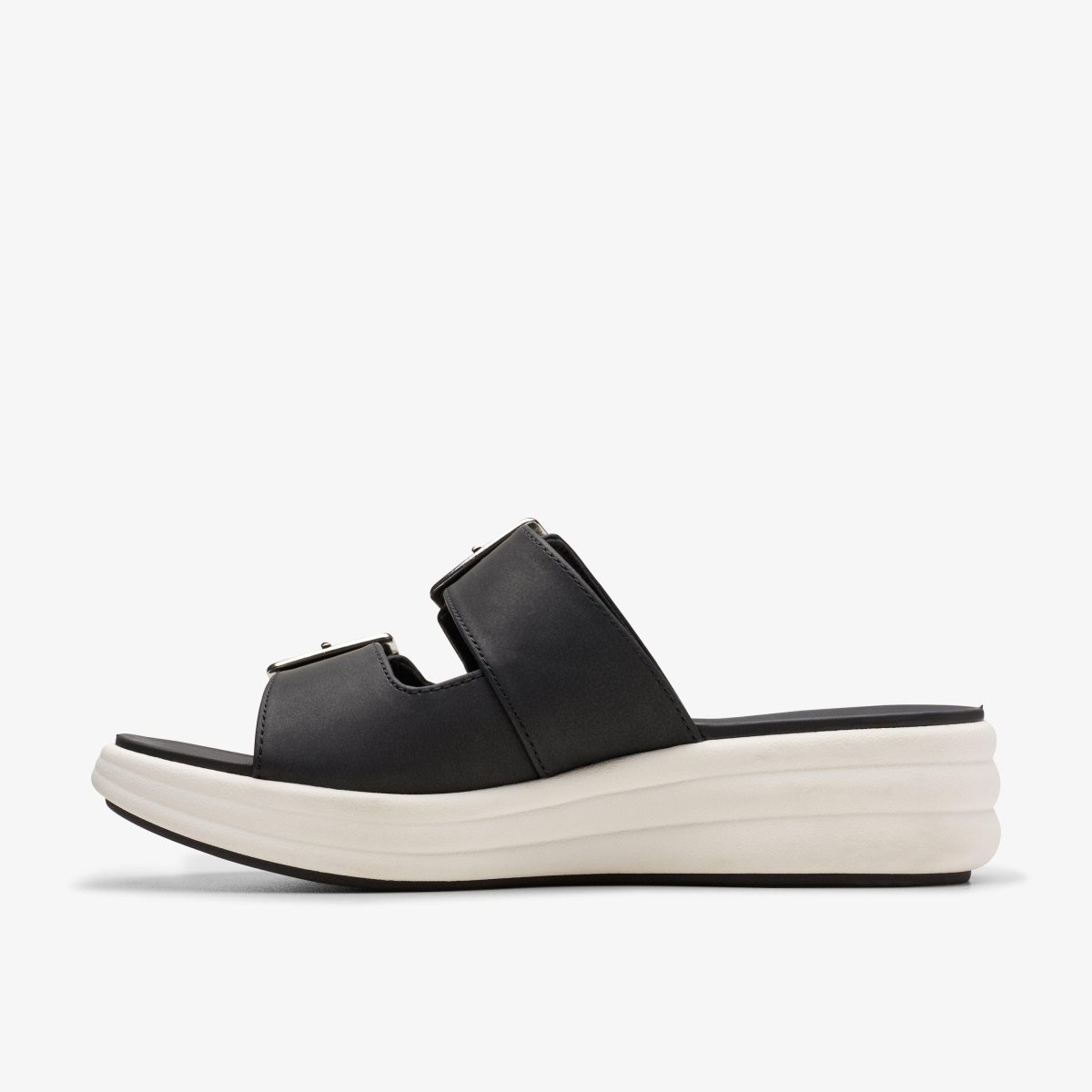 Clarks Drift Buckle Black Kilehæl Sko Dame Sort | WEKJM-6375