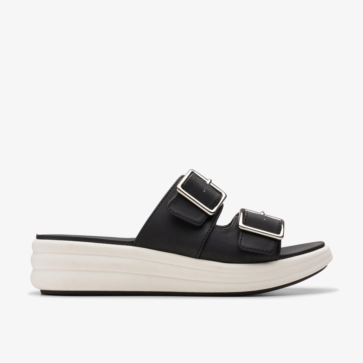 Clarks Drift Buckle Black Kilehæl Sko Dame Sort | WEKJM-6375