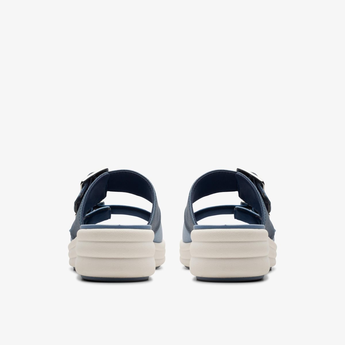 Clarks Drift Buckle Denim Combination Kilehæl Sko Dame Blå | FKSZC-6958