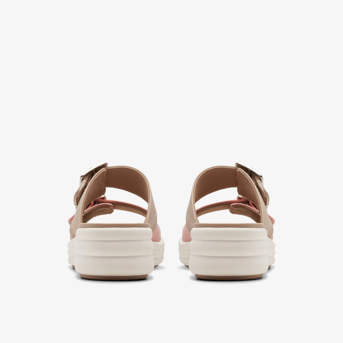 Clarks Drift Buckle Peach Combination Kilehæl Sko Dame Koral | LGYEX-2079