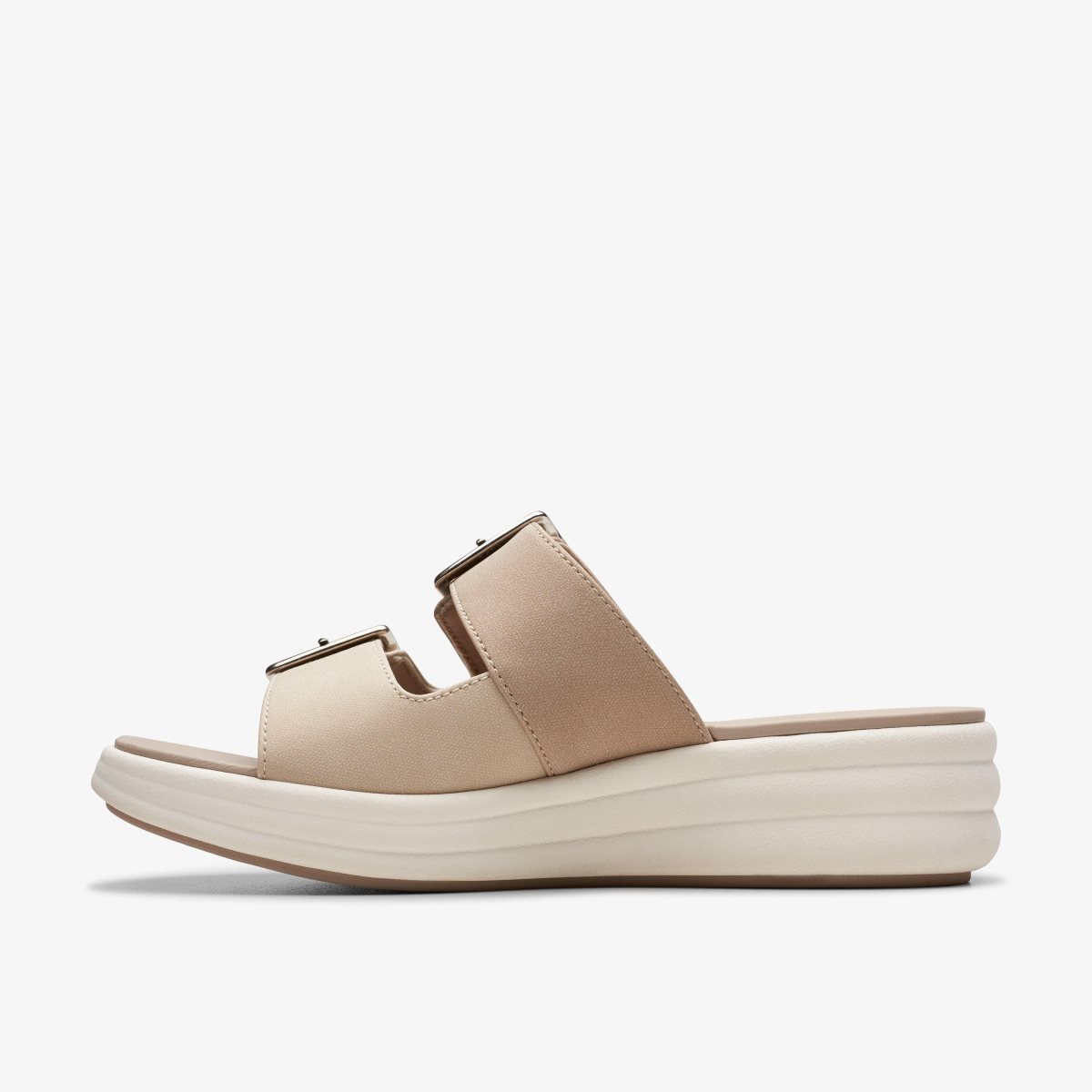 Clarks Drift Buckle Sand Combination Kilehæl Sko Dame Brune | UOCMK-2875