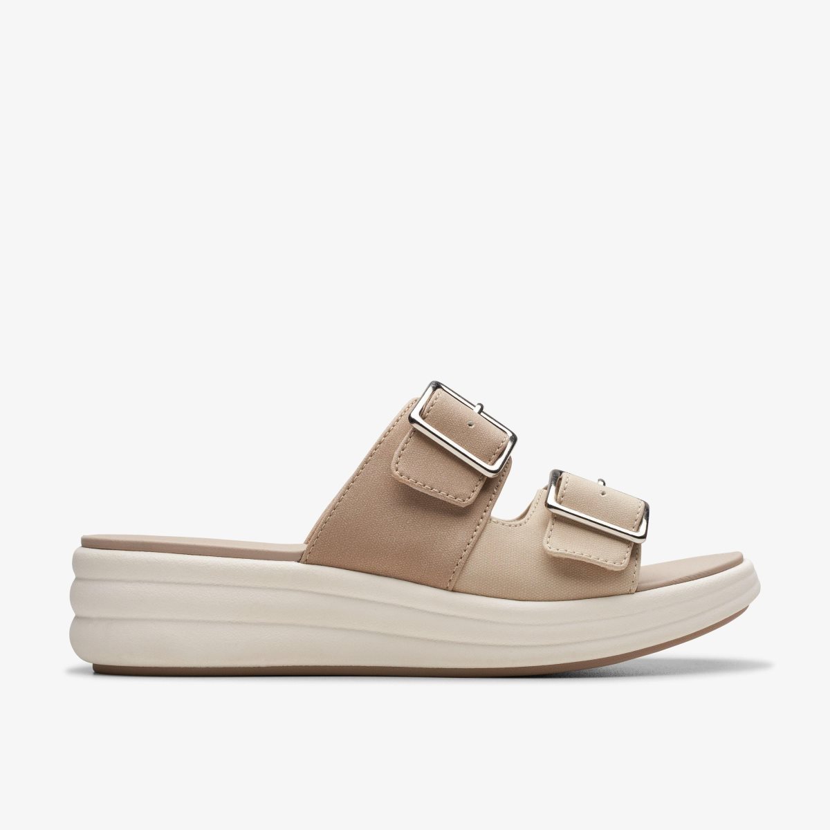 Clarks Drift Buckle Sand Combination Kilehæl Sko Dame Brune | UOCMK-2875