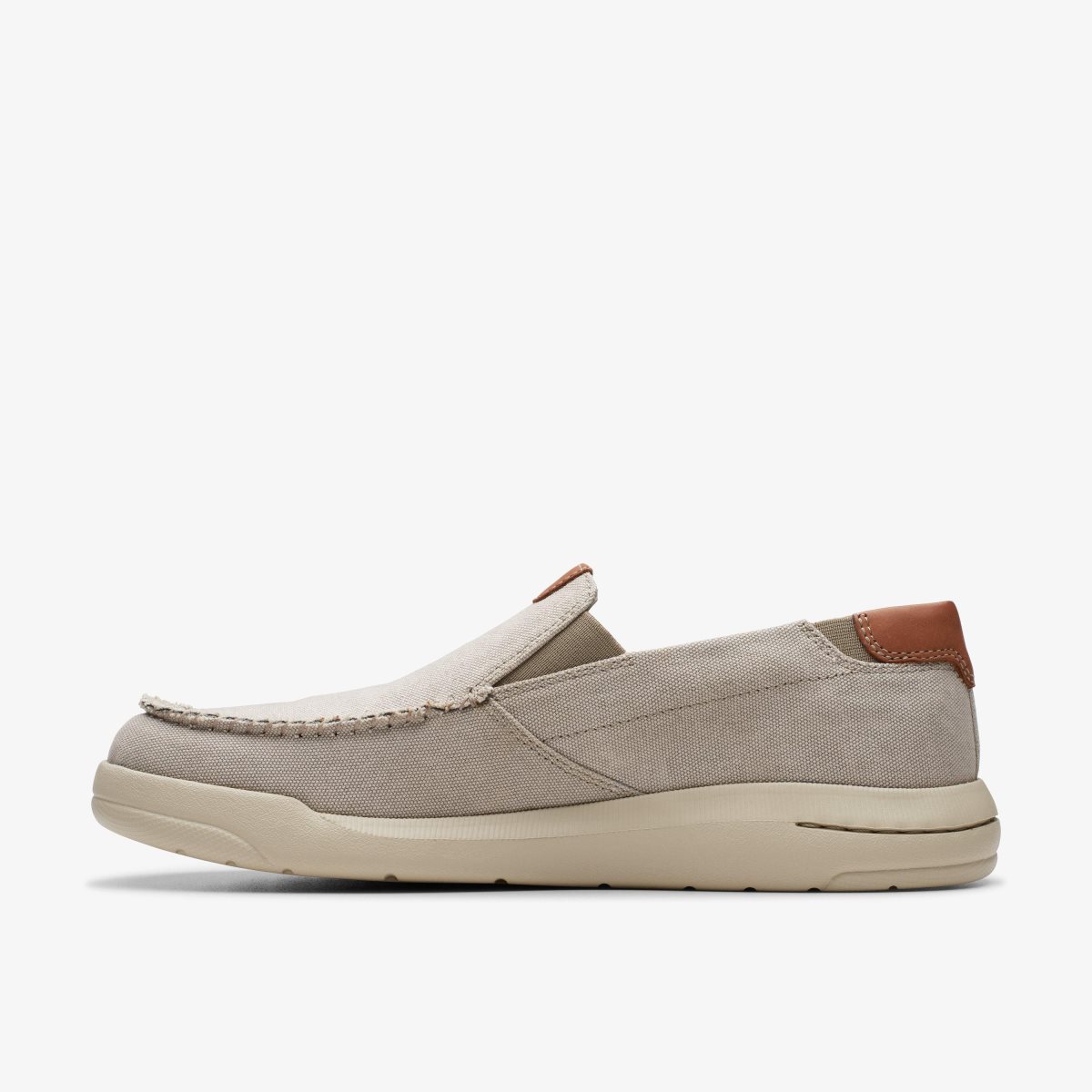 Clarks Driftlite Step Light Grey Combination Wedge & Slip On Sko Herre Lysegrå | GPMWY-1429