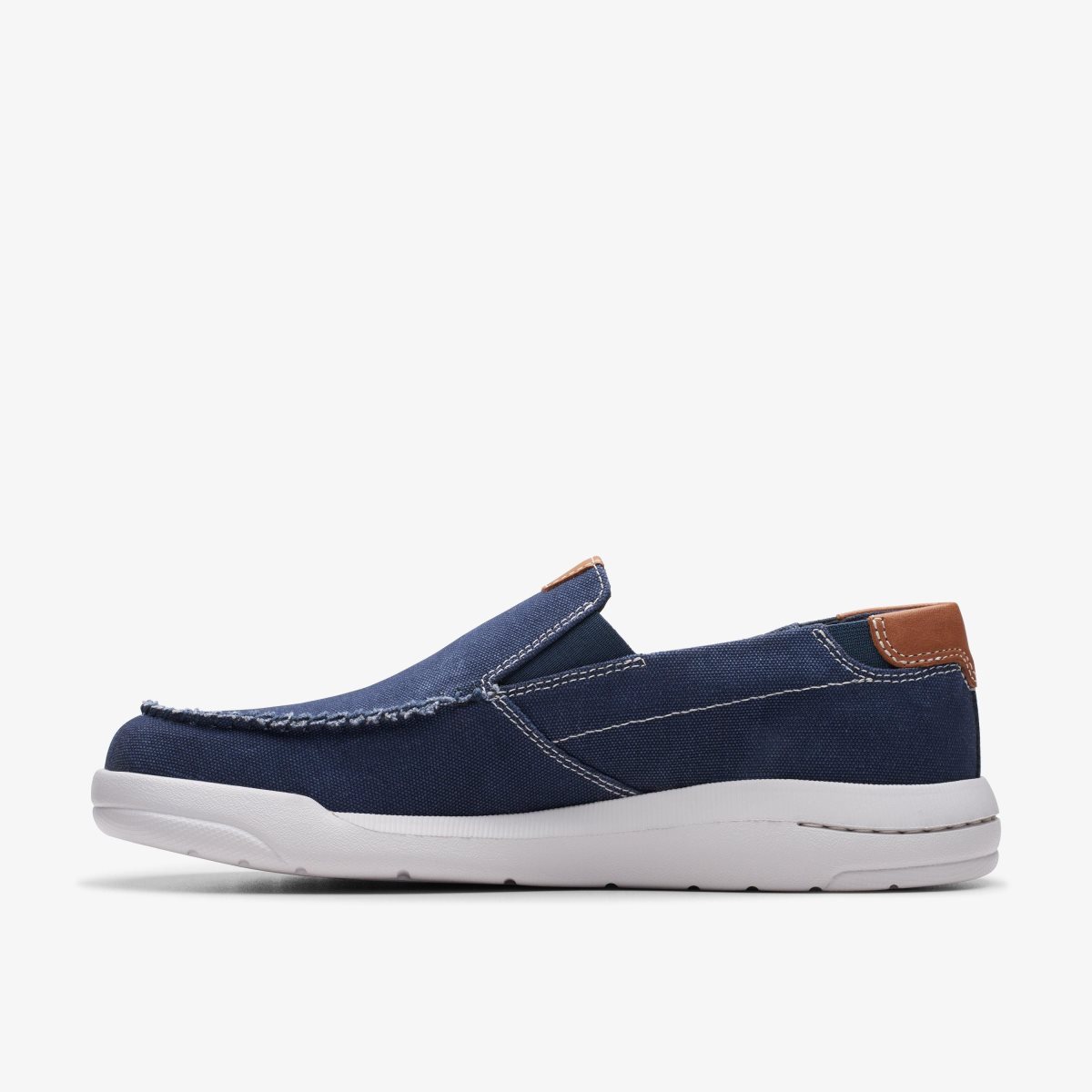 Clarks Driftlite Step Navy Combination Wedge & Slip On Sko Herre Mørkeblå | NXCEW-0754