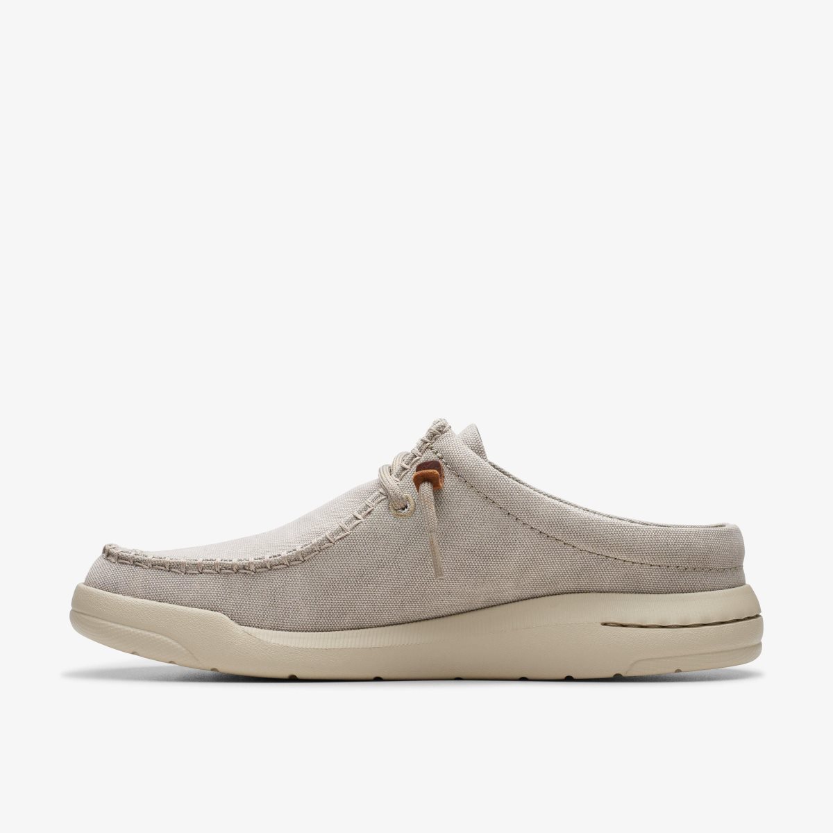 Clarks Driftlite Surf Light Grey Textile Wedge & Slip On Sko Herre Lysegrå | VATYR-5720