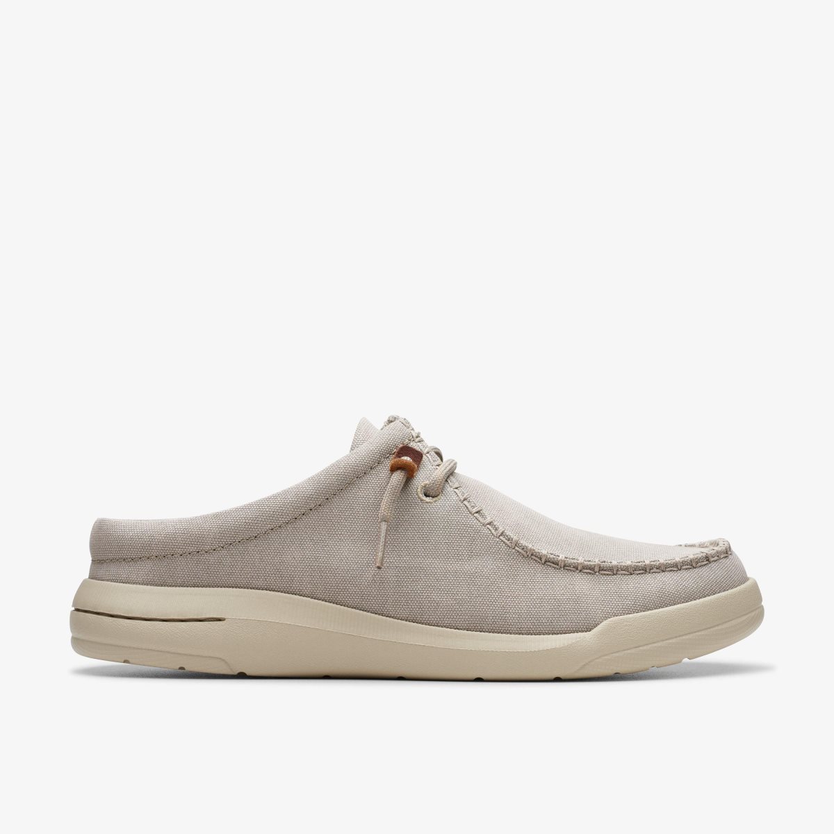 Clarks Driftlite Surf Light Grey Textile Wedge & Slip On Sko Herre Lysegrå | VATYR-5720