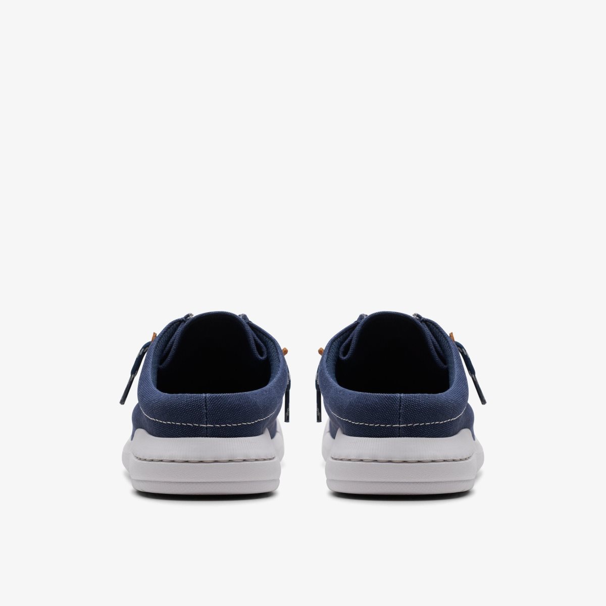 Clarks Driftlite Surf Navy Canvas Wedge & Slip On Sko Herre Mørkeblå | ABELF-6542