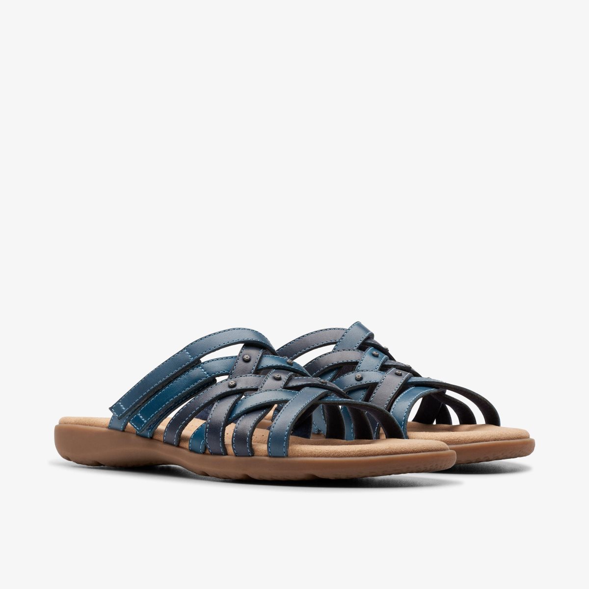 Clarks Elizabelle Rio Blue Multicolour Sandaler Dame Blå | LNZQU-3946