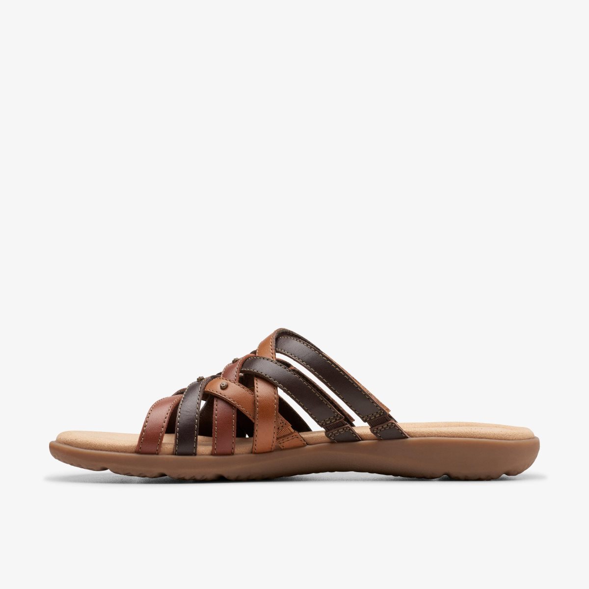 Clarks Elizabelle Rio Brown Multicolour Sandaler Dame Brune | MHSPO-3549