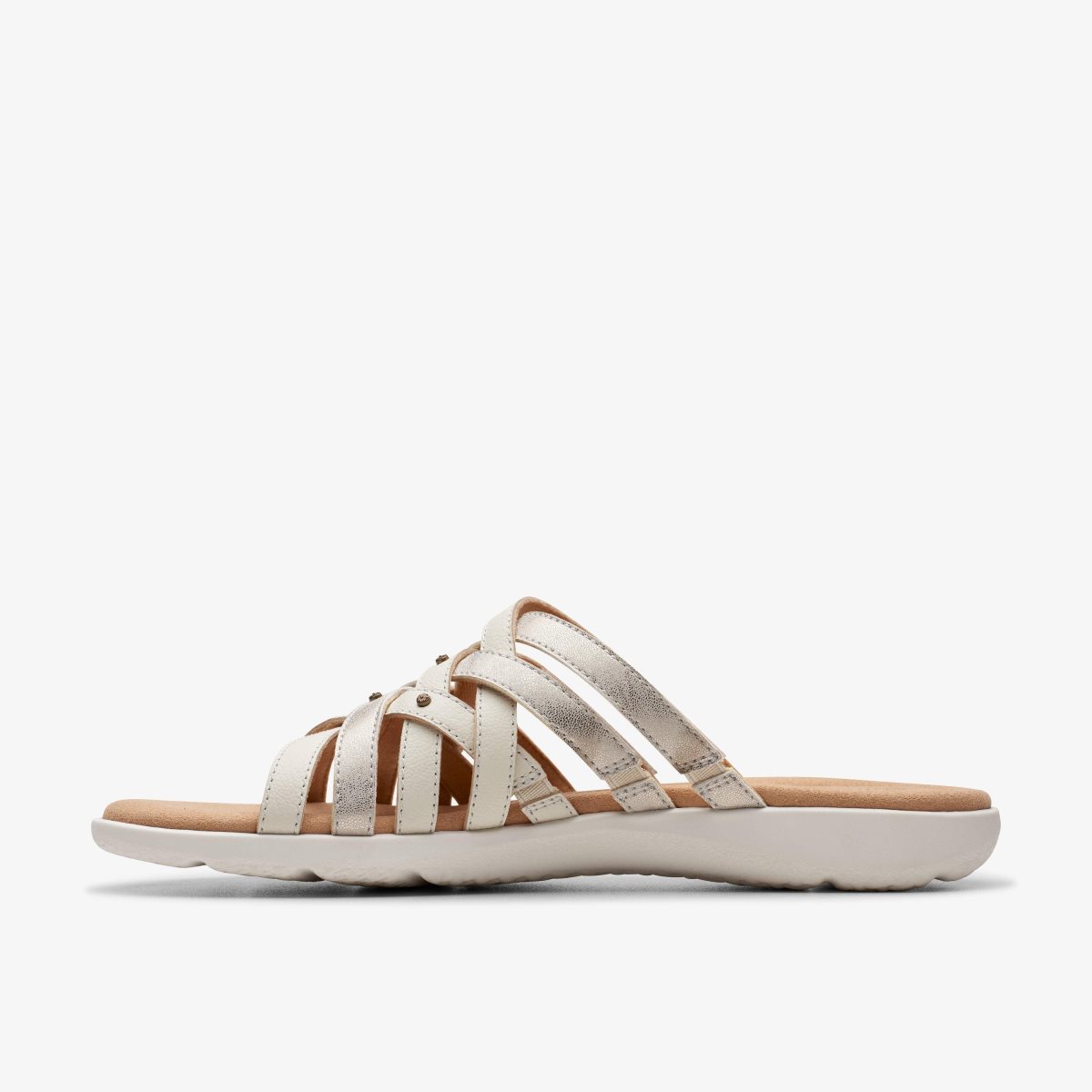 Clarks Elizabelle Rio Off White Multicolour Sandaler Dame Hvide | MYPGD-0645