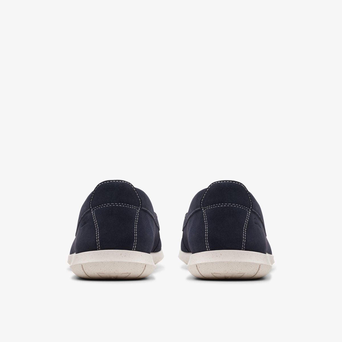 Clarks Flexway Step Navy Suede Wedge & Slip On Sko Herre Mørkeblå | WVYEK-9087