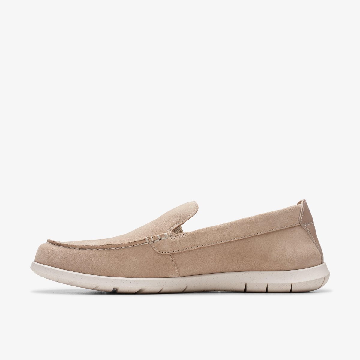 Clarks Flexway Step Sand Suede Wedge & Slip On Sko Herre Brune | EUKIW-2578