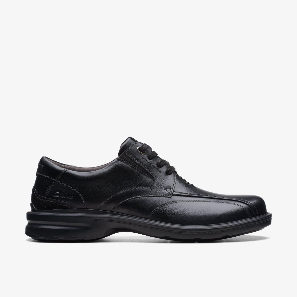 Clarks Gessler Lace Black Leather Pæne Sko Herre Sort | VJGTP-1264