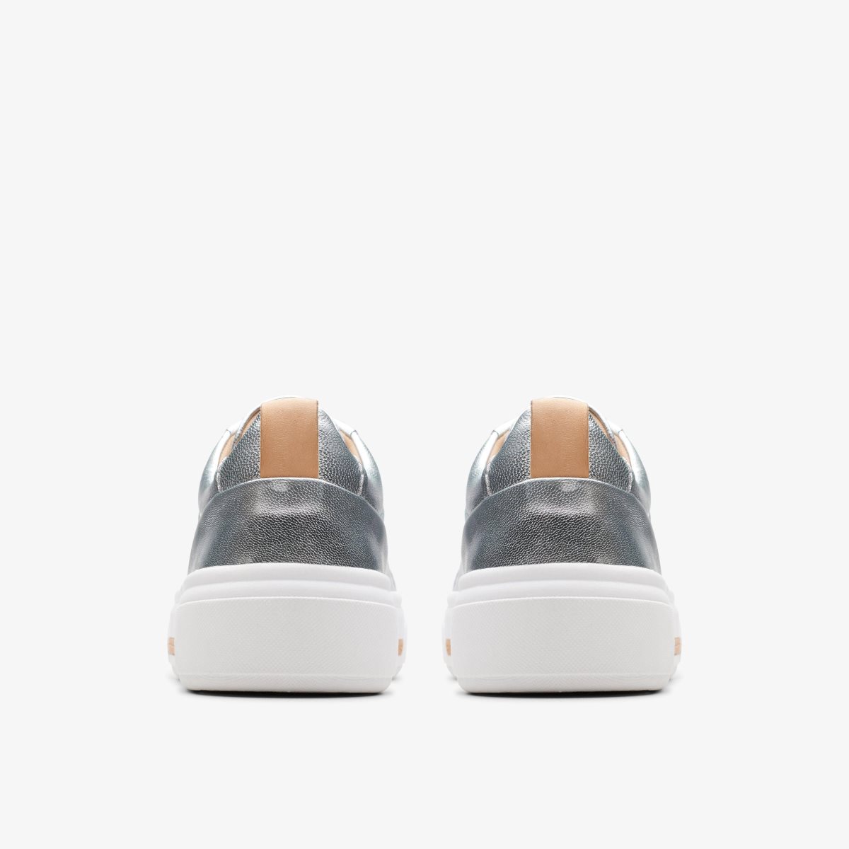 Clarks Hollyhock Walk Silver Leather Platform Sko Dame Sølv | JELNV-0381