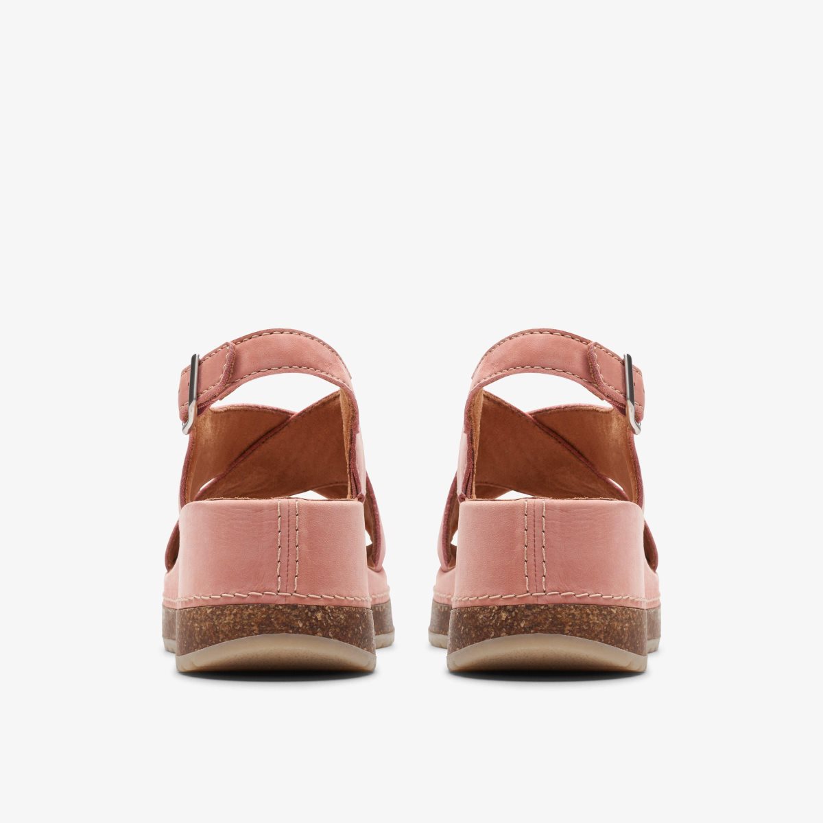 Clarks Kassanda Step Peach Nubuck Sandaler Dame Koral | MKCOS-0784