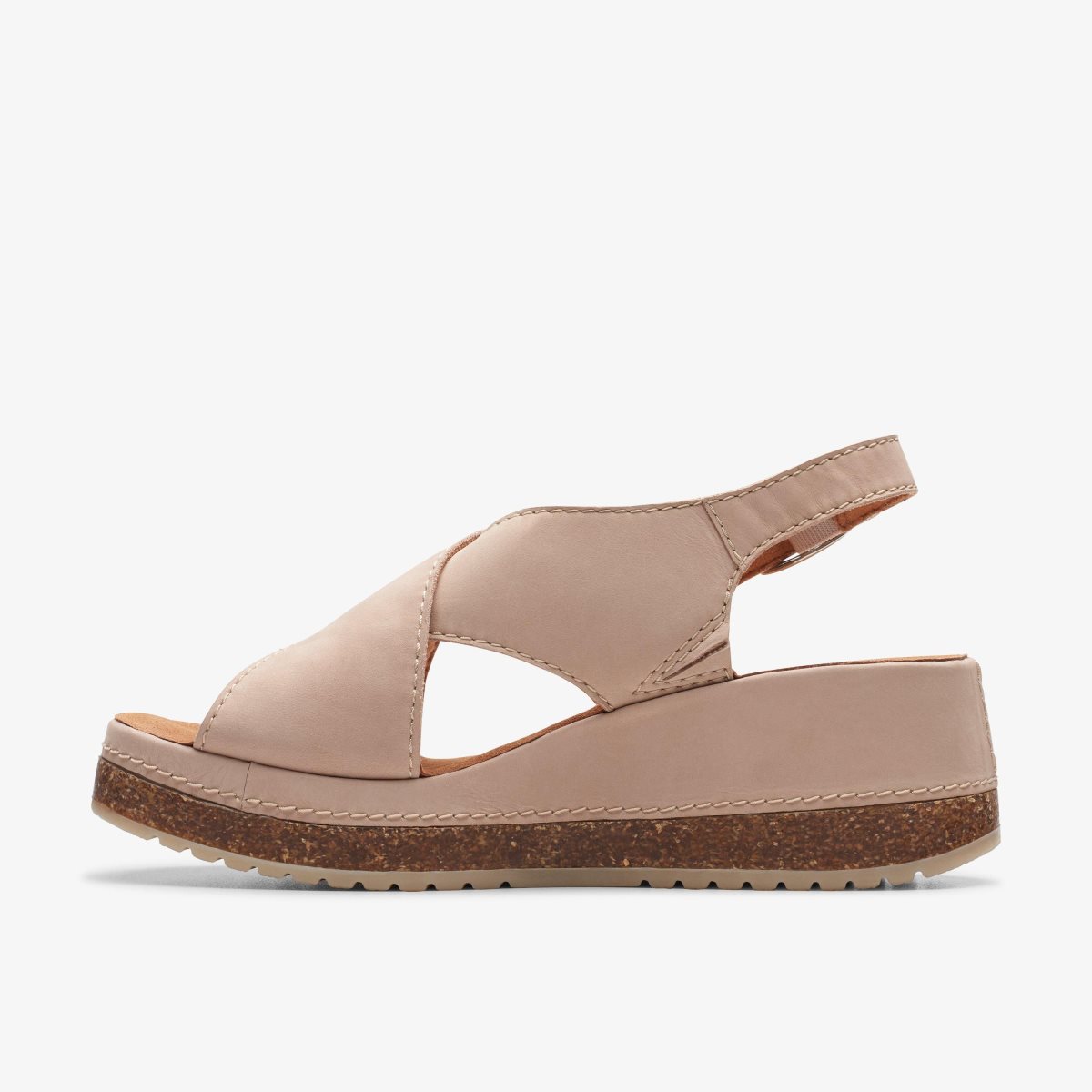 Clarks Kassanda Step Sand Nubuck Sandaler Dame Brune | KTMFV-2064