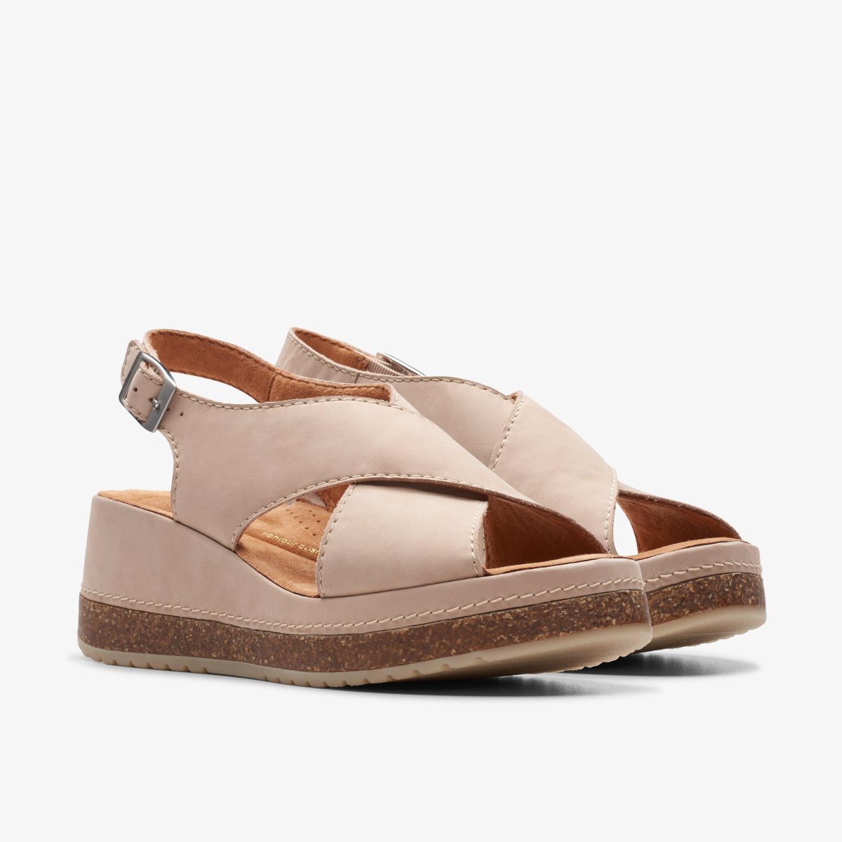 Clarks Kassanda Step Sand Nubuck Sandaler Dame Brune | KTMFV-2064