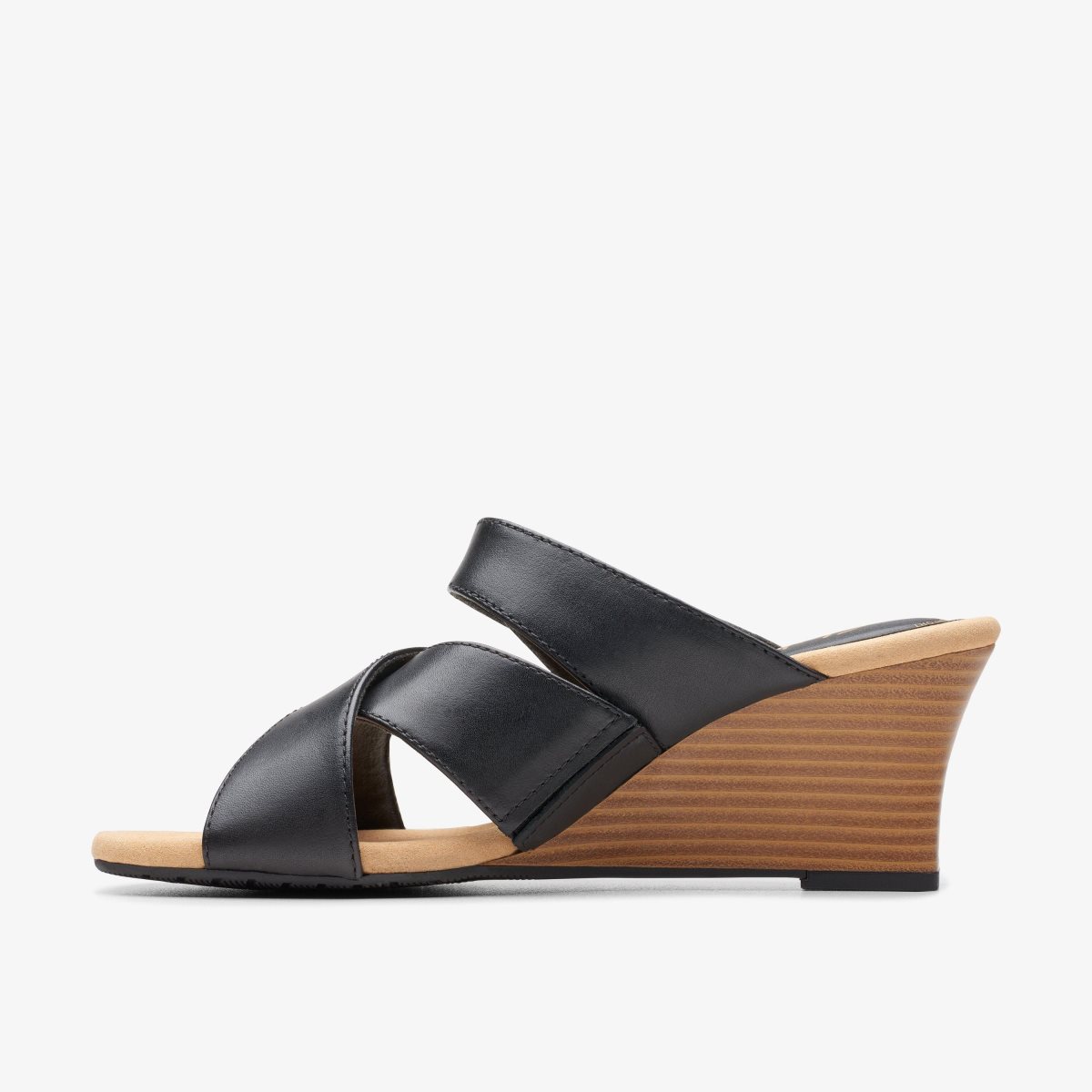 Clarks Kyarra Judi Black Kilehæl Sko Dame Sort | KTHZN-6917