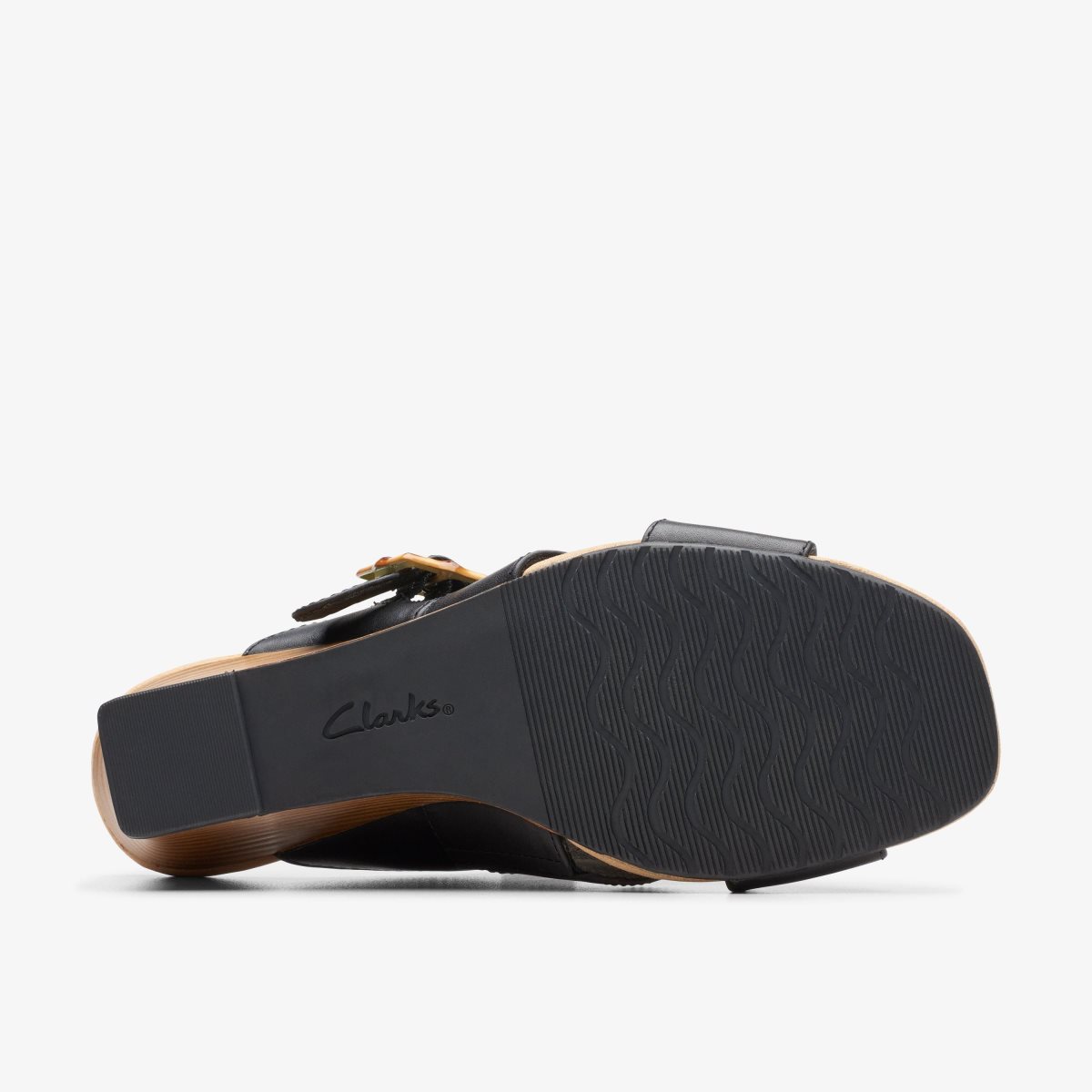 Clarks Kyarra Judi Black Kilehæl Sko Dame Sort | KTHZN-6917