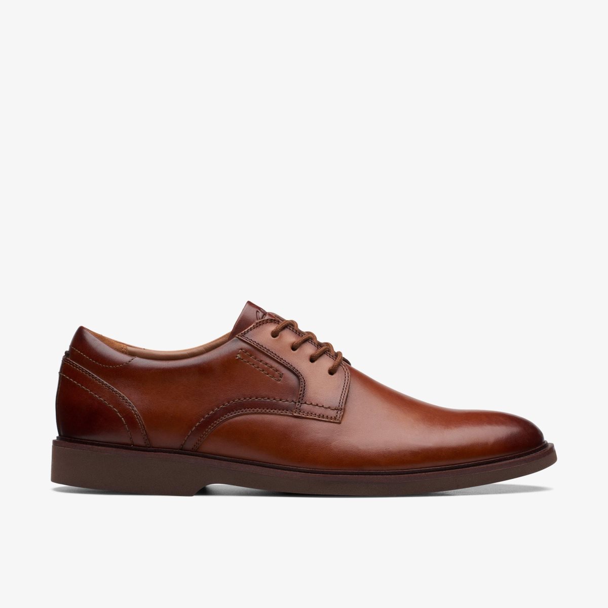 Clarks Malwood Lace Tan Leather Pæne Sko Herre Brune | UKMQT-0467