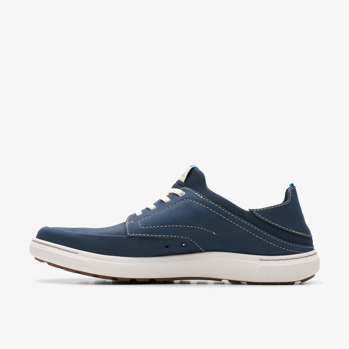 Clarks Mapstone Easy Navy Nubuck Sneakers Herre Mørkeblå | QFZEG-9543