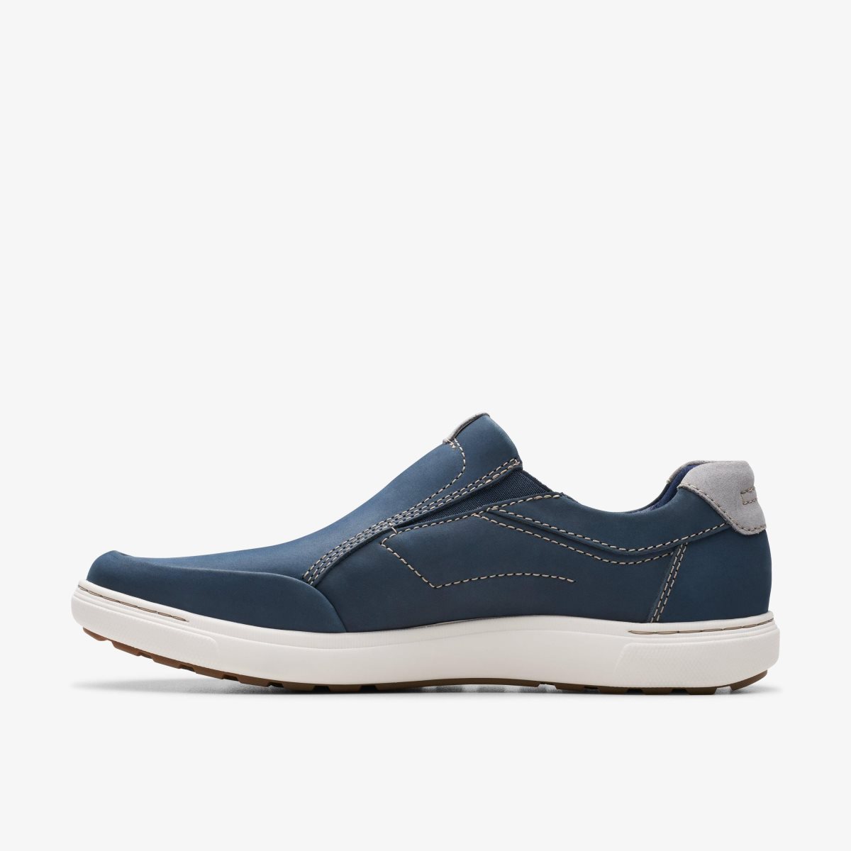 Clarks Mapstone Step Navy Nubuck Sneakers Herre Mørkeblå | YCWNL-3451