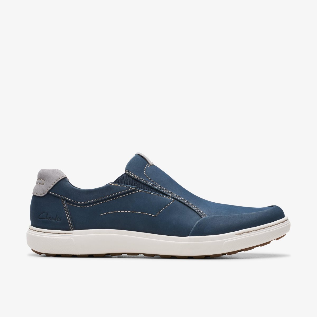 Clarks Mapstone Step Navy Nubuck Sneakers Herre Mørkeblå | YCWNL-3451