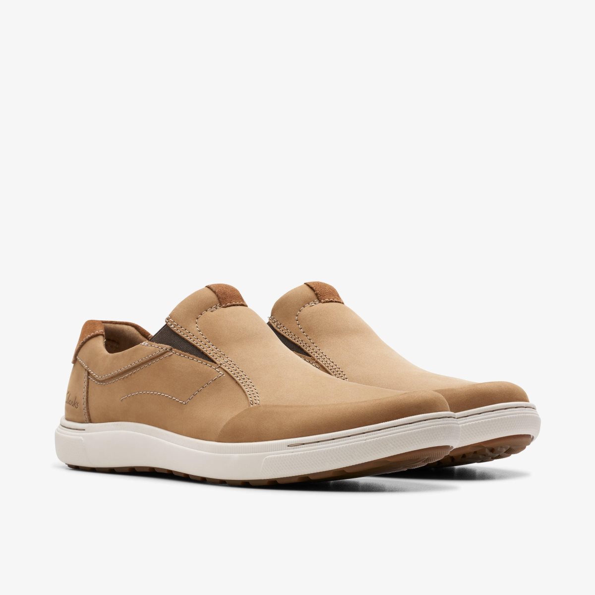 Clarks Mapstone Step Sand Nubuck Sneakers Herre Brune | HGUFA-3018