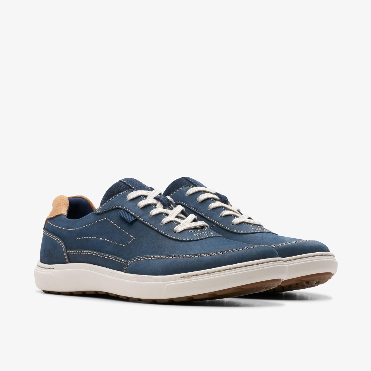 Clarks Mapstone Trail Navy Nubuck Sneakers Herre Mørkeblå | MCHZP-9531