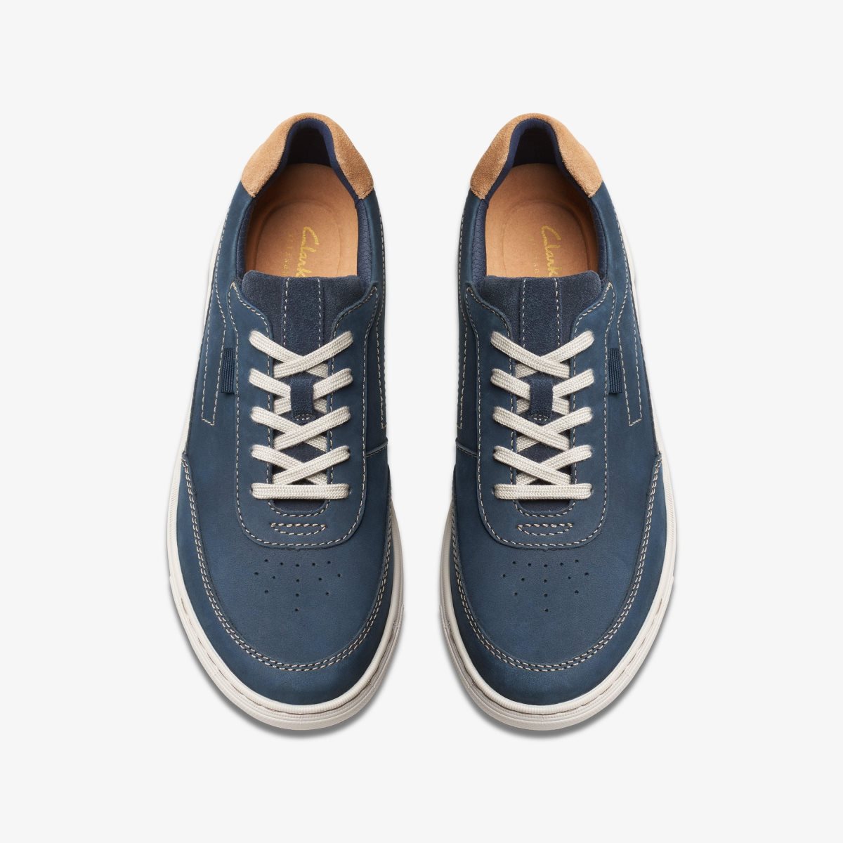 Clarks Mapstone Trail Navy Nubuck Sneakers Herre Mørkeblå | MCHZP-9531