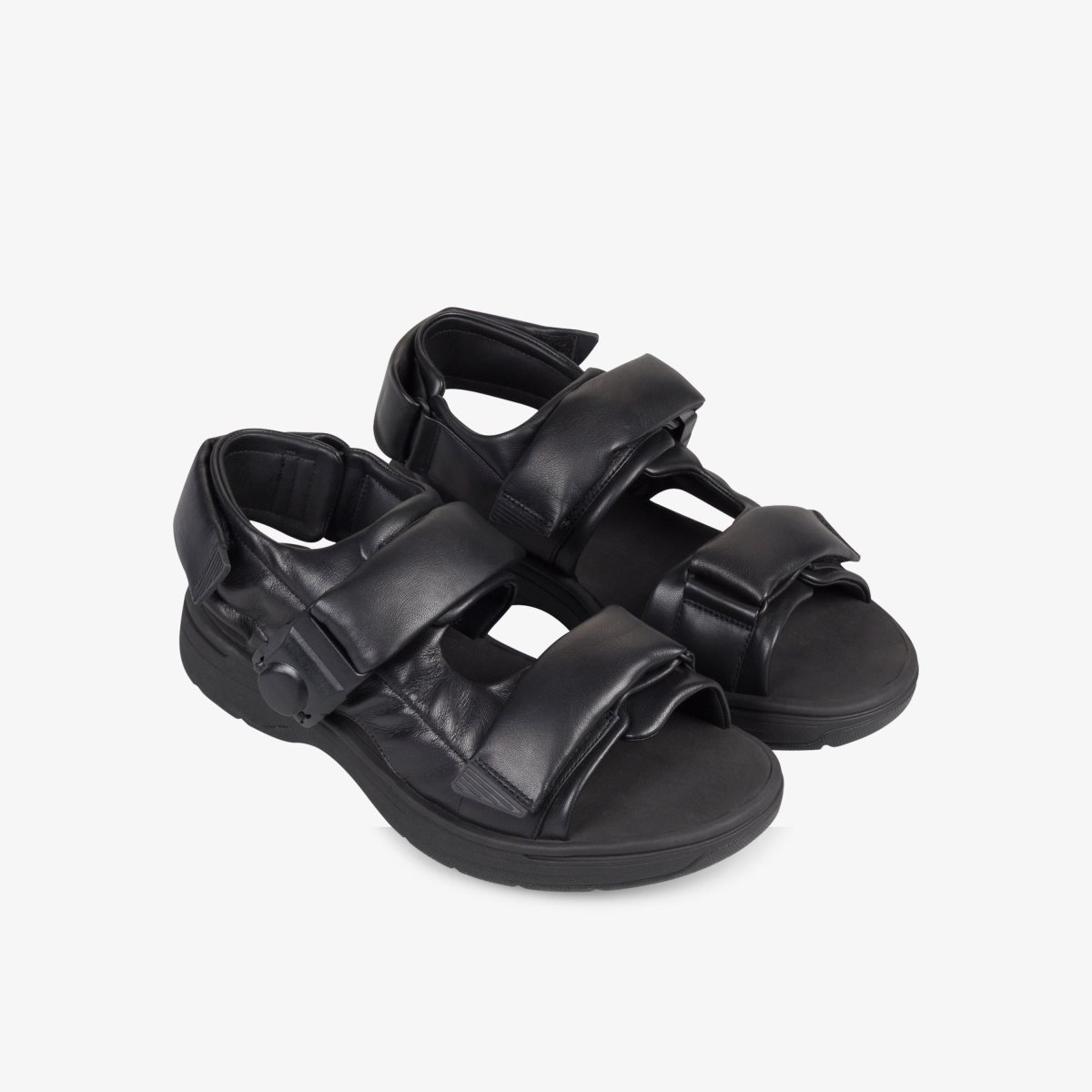 Clarks Martine Rose Mens Sandal 1 Black Leather Sandaler Herre Sort | SMBOY-9276