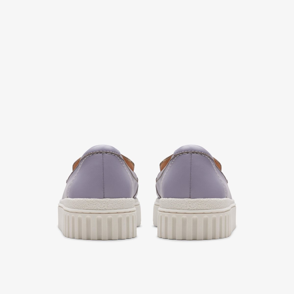 Clarks Mayhill Cove Lilac Leather Slip Ons Dame Lilla | MEPLC-5739