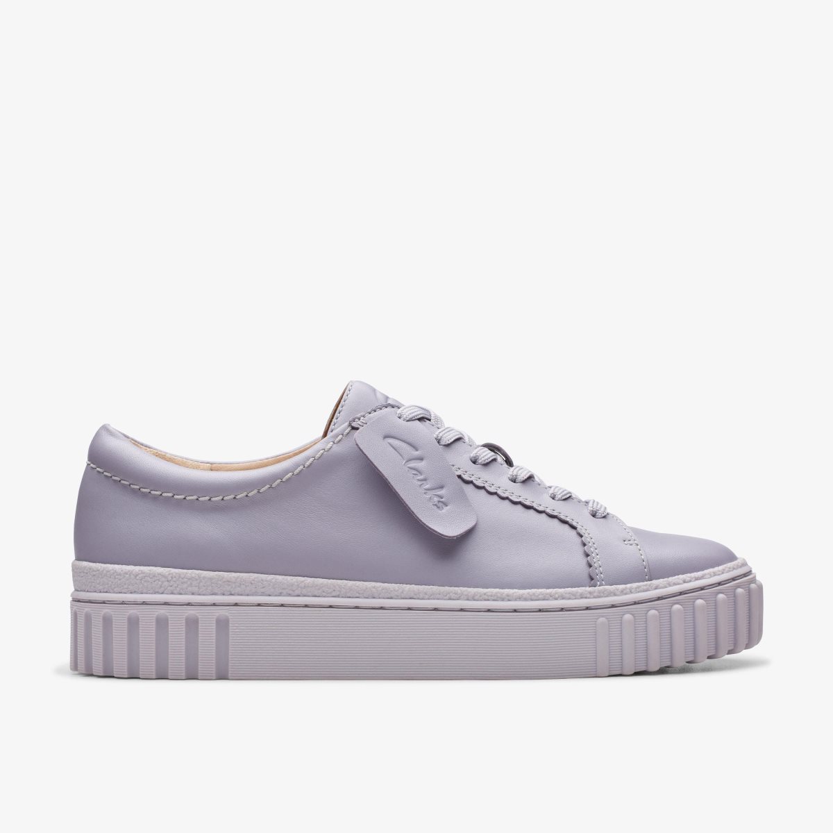 Clarks Mayhill Walk Lilac Leather Platform Sko Dame Lilla | CEAMK-2975