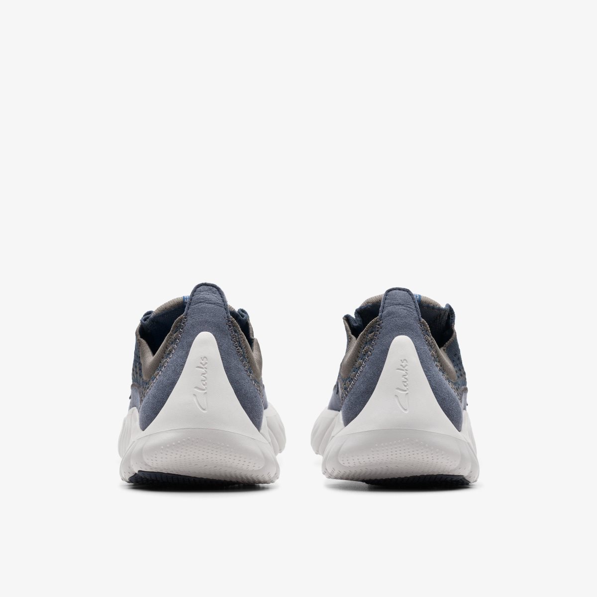 Clarks NATURE 360 Navy Combination Sneakers Herre Mørkeblå | MESLQ-6971