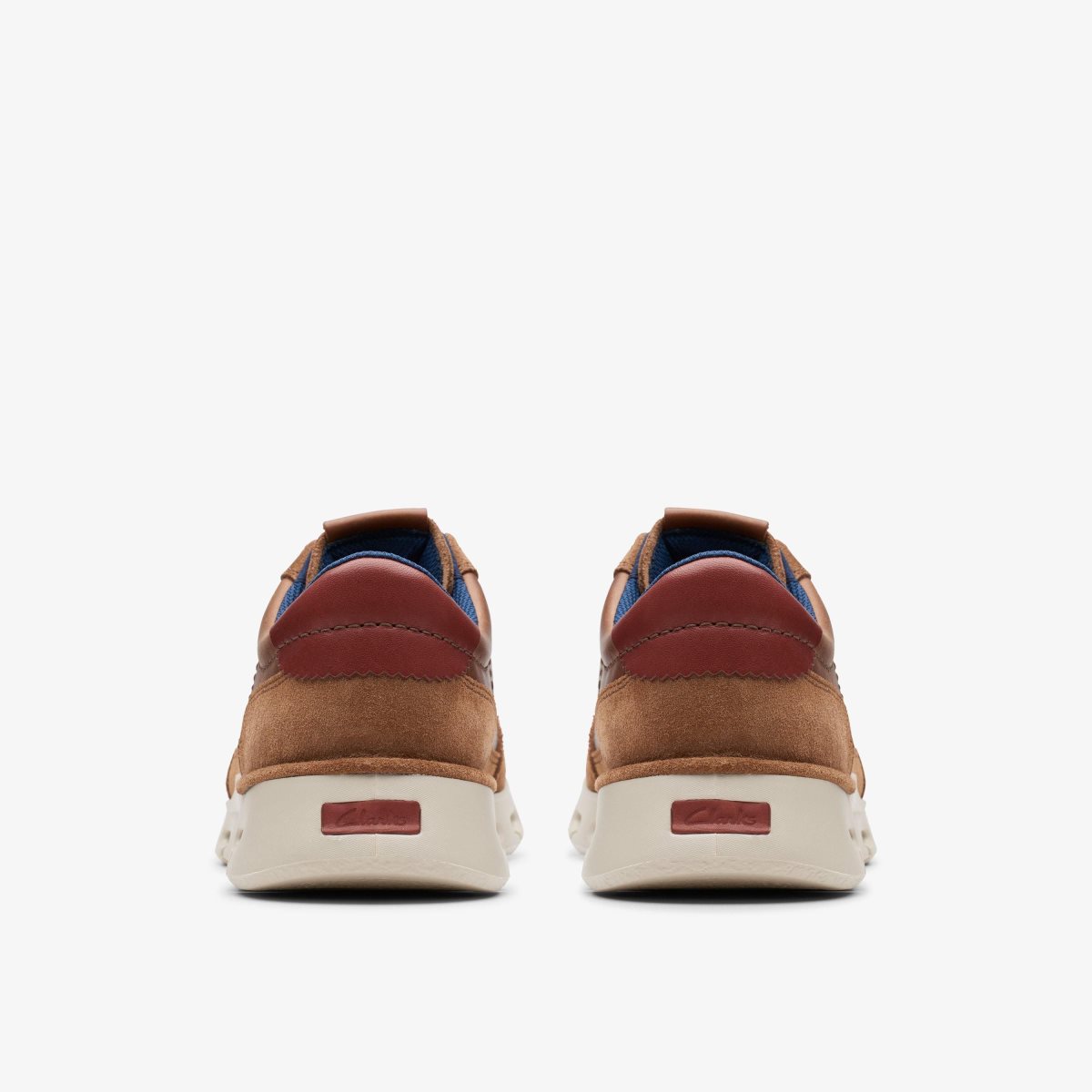 Clarks Nature X One Dark Tan Leather Sneakers Herre Mørkebrune | WMBNU-8564