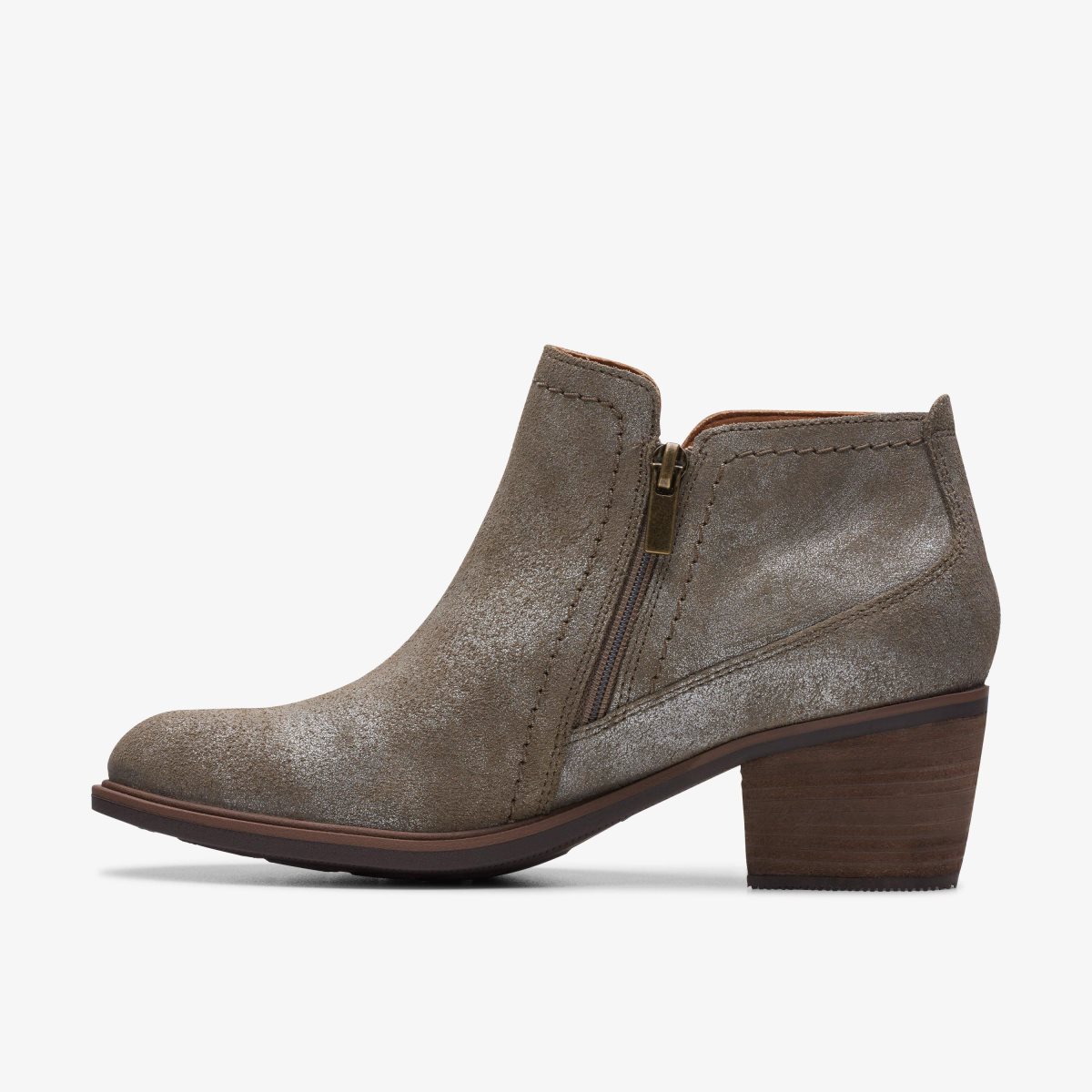 Clarks Neva Lo Taupe Metallic Støvler Dame Grå Brune Metal | HITCR-8356