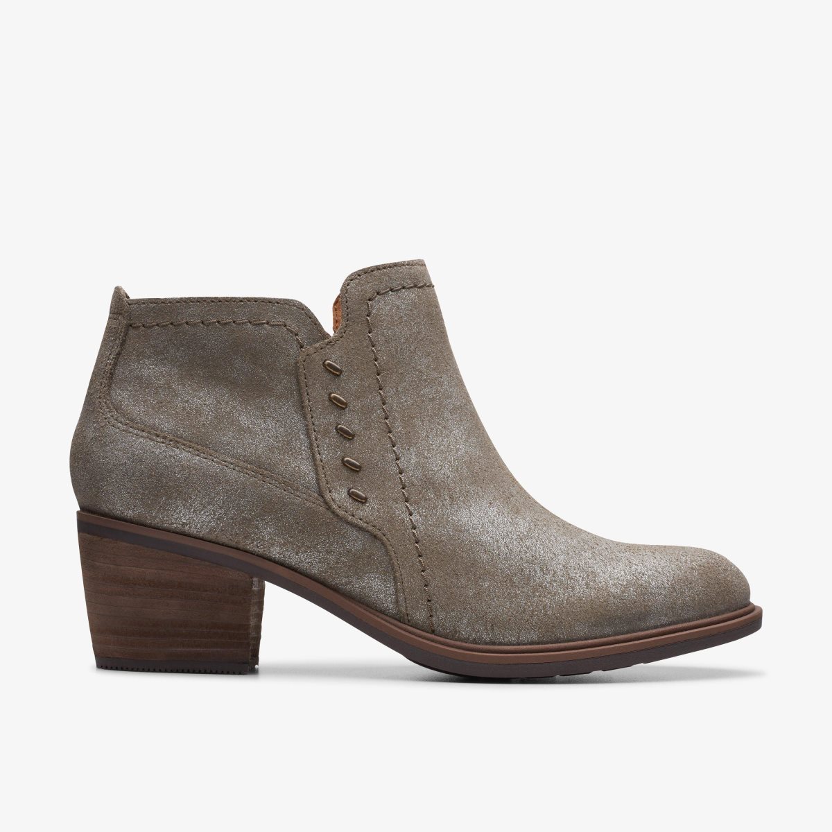 Clarks Neva Lo Taupe Metallic Støvler Dame Grå Brune Metal | HITCR-8356