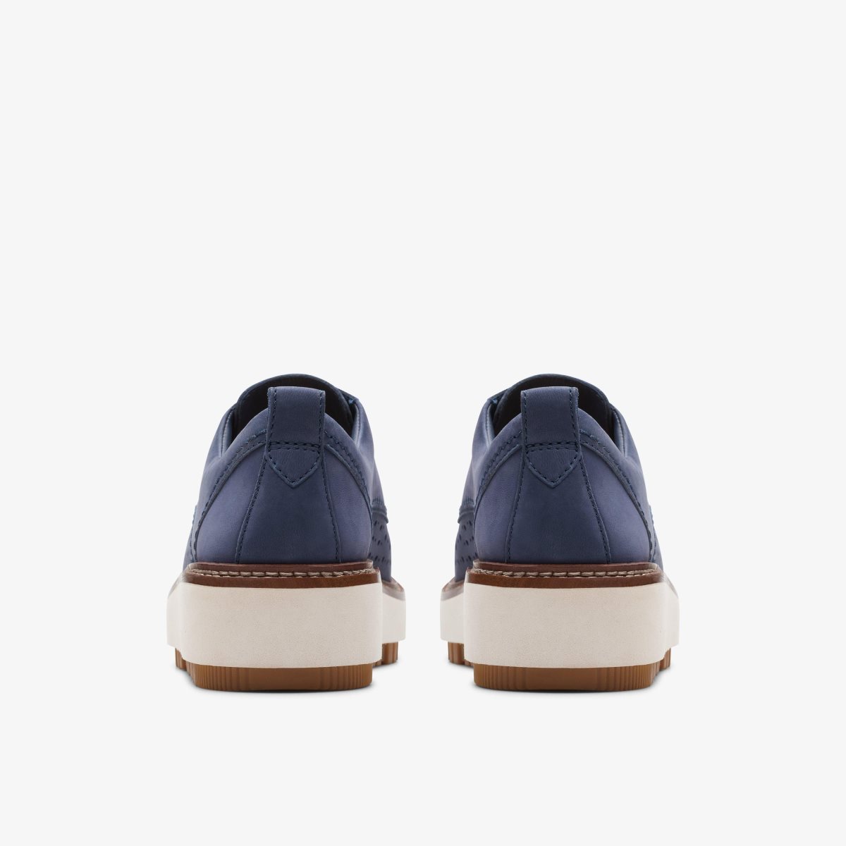 Clarks Orianna Move Navy Nubuck Platform Sko Dame Mørkeblå | QRKOX-9301