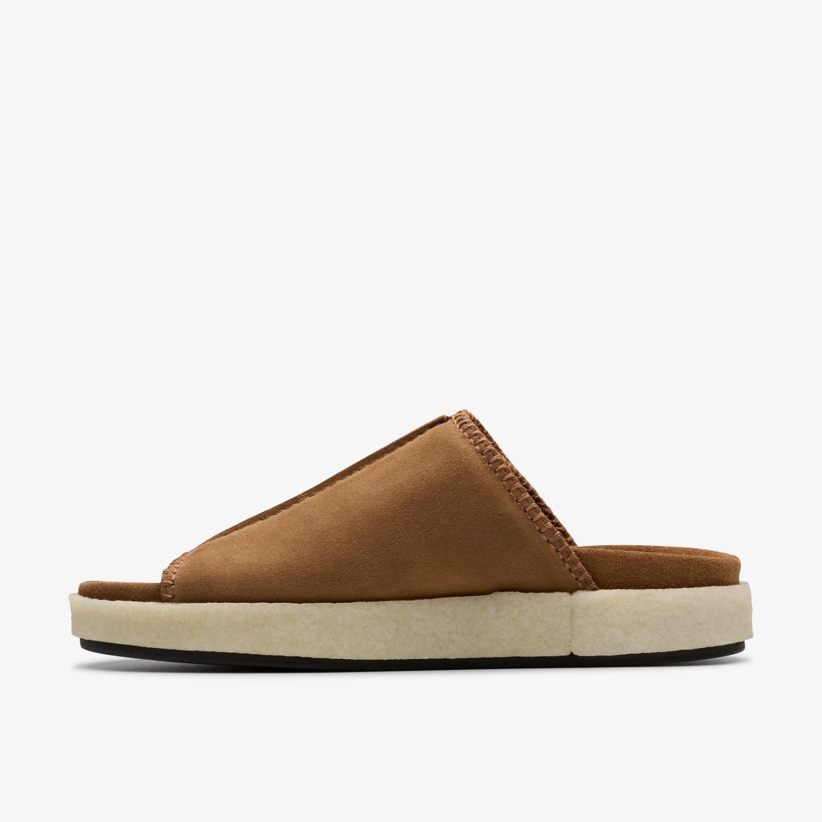 Clarks Overleigh Slide Cola Suede Sandaler Herre Cola | EKYTS-4263