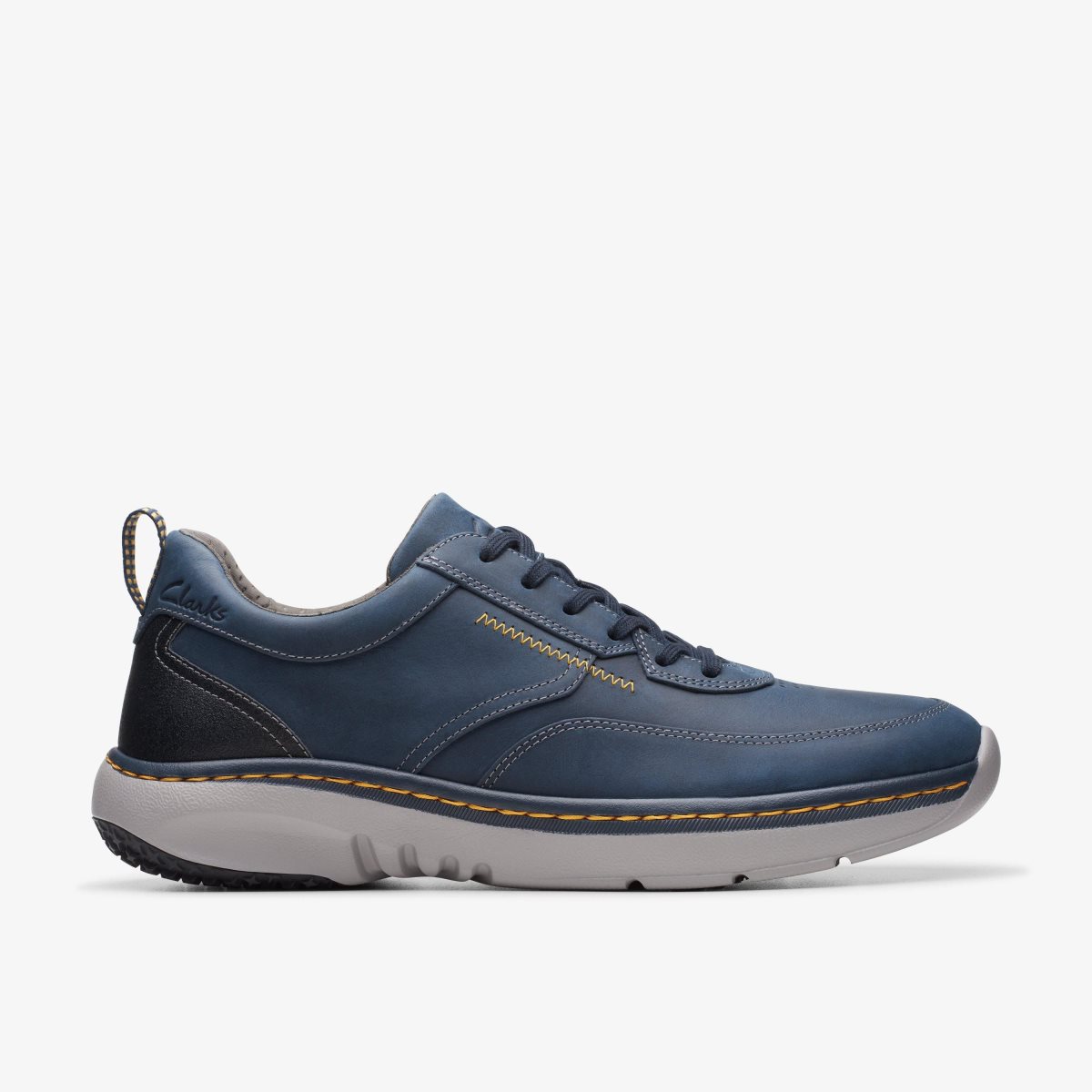 Clarks Pro Lace Navy Leather Sneakers Herre Mørkeblå | BPKXJ-9134